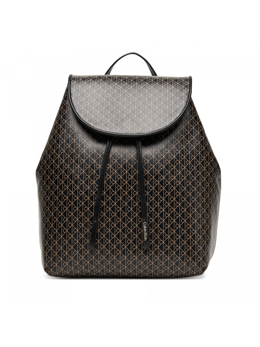 Batoh Calvin Klein Emblem Aop Flap Backpack LV04F3271G Černá